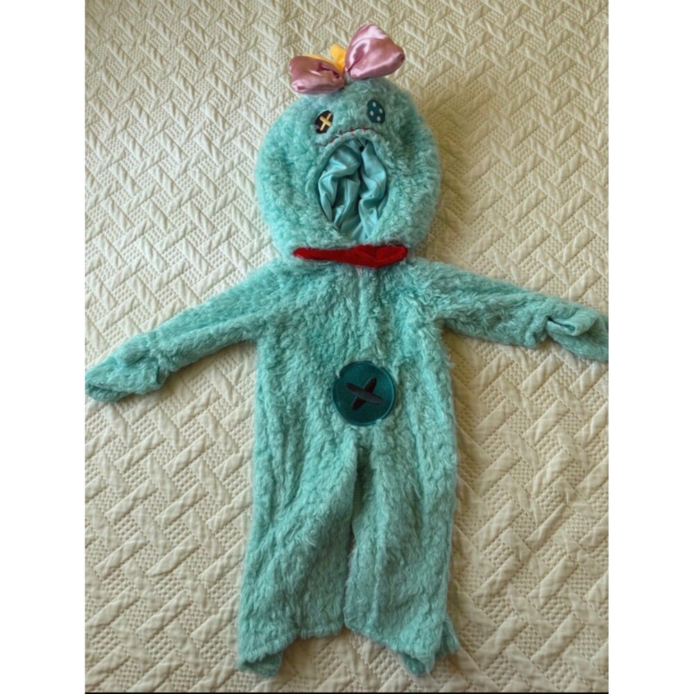 Rare Disney Scrump Lilo & Stitch Baby Plush Hooded Costume Size 3/6 Months